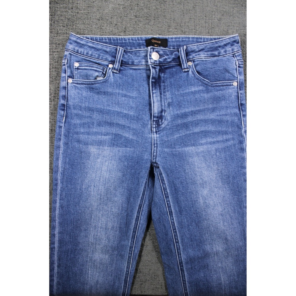 Quince Womens Straight Leg Jeans Medium Wash Blue Denim Size 29 Mid Rise - Picture 4 of 11
